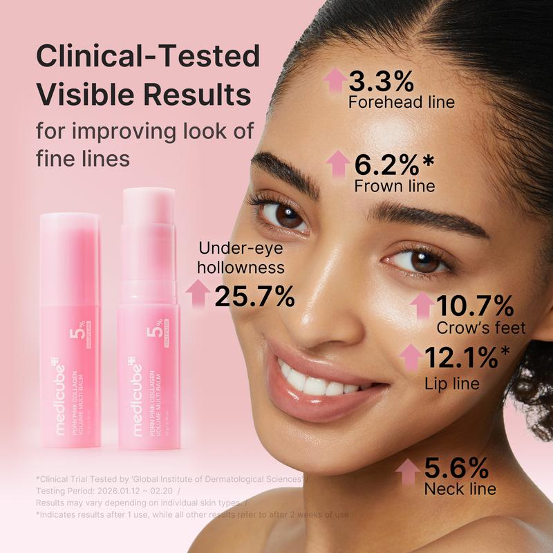 [NEW] [medicube] PDRN Pink Collagen Volume Multi Balm | All In One Volufiline, PDRN, NAD Stick for Youthful-Looking, Helping Look of Fine Lines, Firming Care, Anti-Aging Care | For Under-Eyes, Neck, Forehead, Smile Lines, Lip Care | Korean Skincare - Image 7