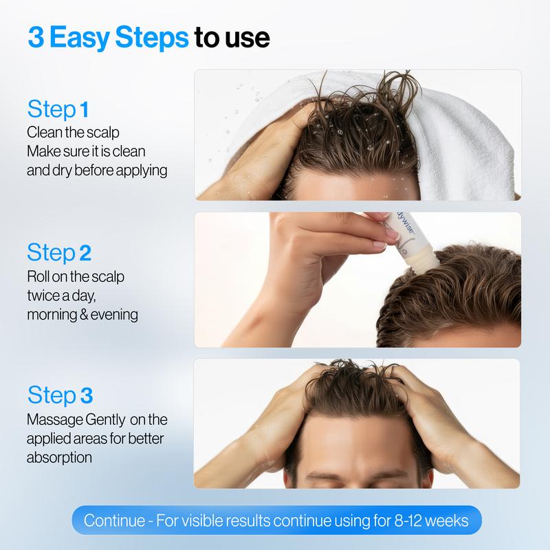 Be Bodywise Advanced Hair Density Roll-On Serum 25 ml | 5% Saw Palmetto, 3% Rosemary, 1% Caffeine Herbasome & 3% Fenugreek | Scalp Serum for Reduced Hair Fall | Men & Women - Image 5