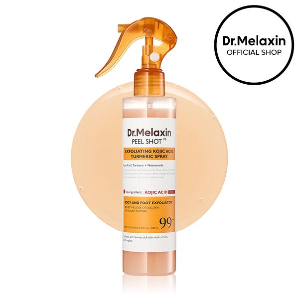 [Dr.melaxin Official] Peel Shot Keratin Care Kojic Acid Turmeric Spray 200ml Pore Clearing Exfoliating Formula Skin Repair Scrub - Image 1