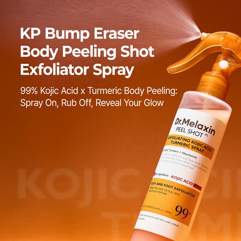 [Dr.melaxin Official] Peel Shot Keratin Care Kojic Acid Turmeric Spray 200ml Pore Clearing Exfoliating Formula Skin Repair Scrub - Image 3