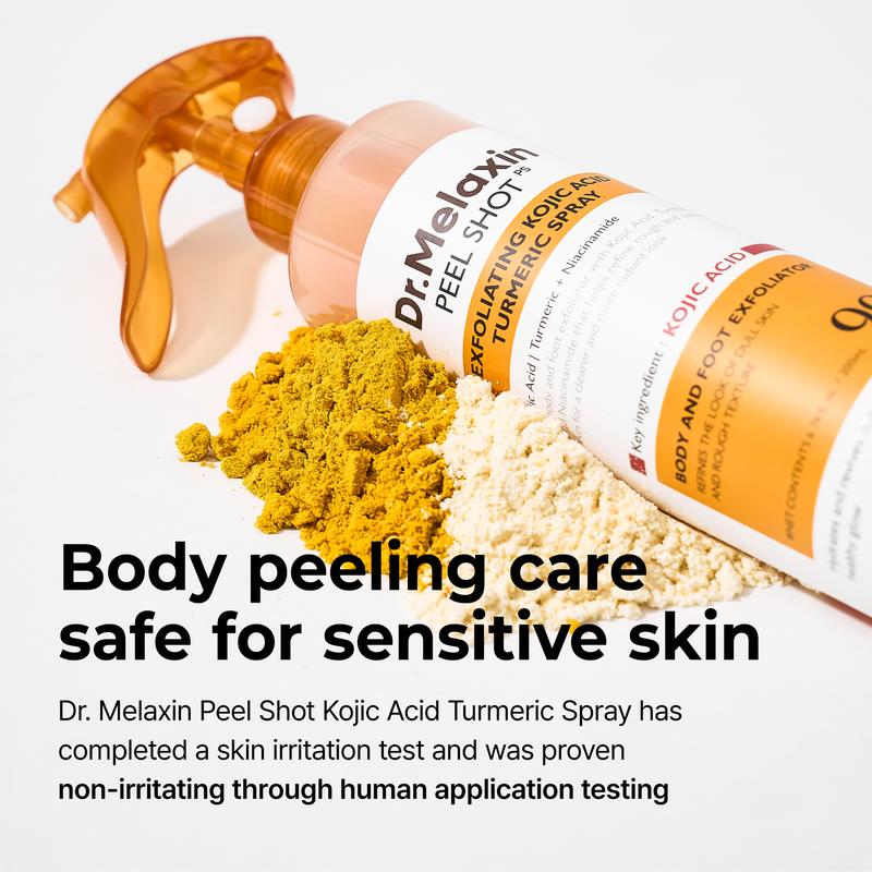 [Dr.melaxin Official] Peel Shot Keratin Care Kojic Acid Turmeric Spray 200ml Pore Clearing Exfoliating Formula Skin Repair Scrub - Image 7
