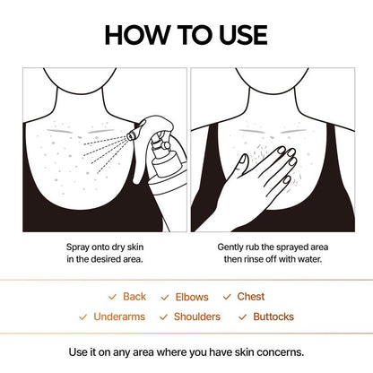 [Dr.melaxin Official] Peel Shot Keratin Care Kojic Acid Turmeric Spray 200ml Pore Clearing Exfoliating Formula Skin Repair Scrub - Image 8