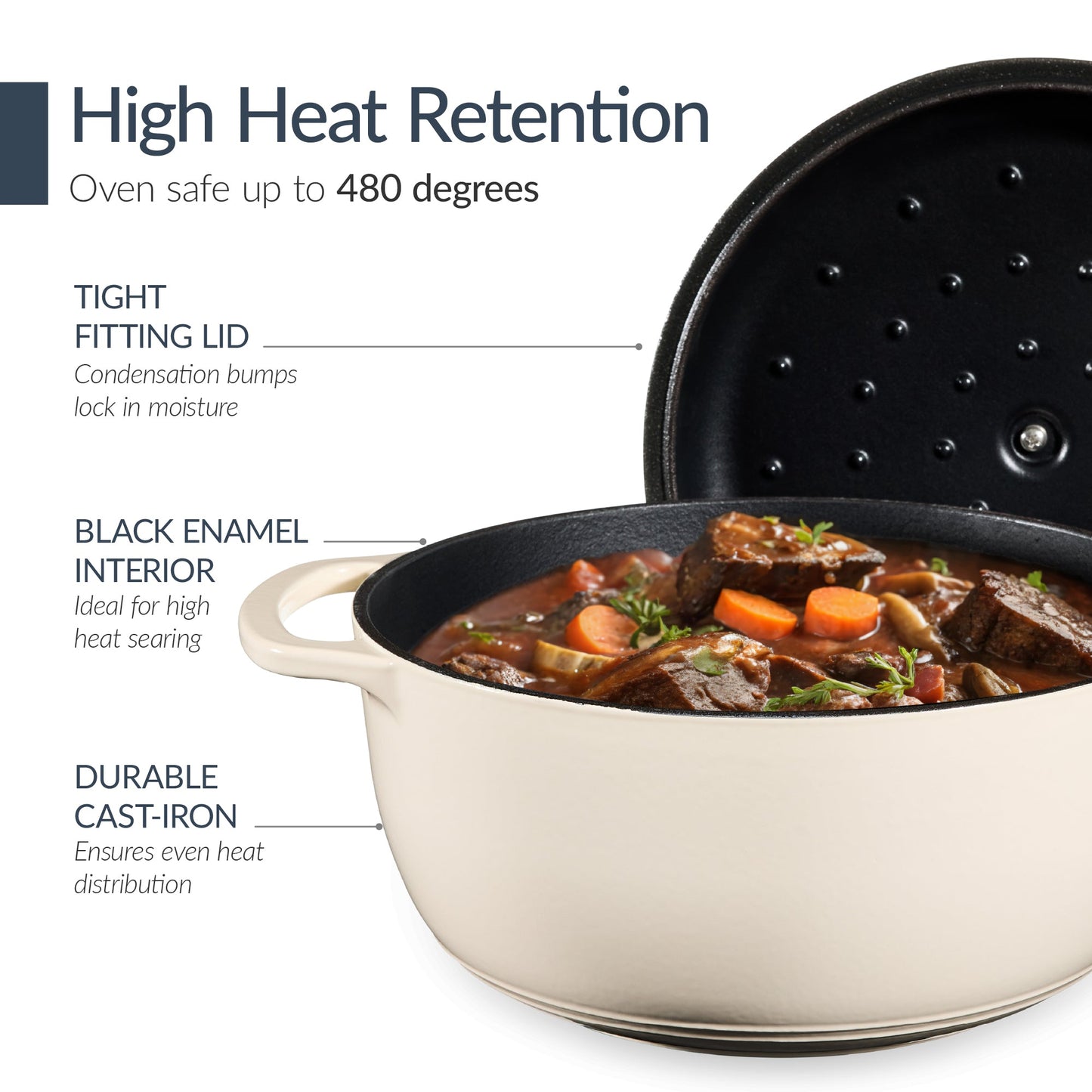 6-Piece Enameled Cast Iron Cookware Set