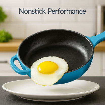 6-Piece Enameled Cast Iron Cookware Set