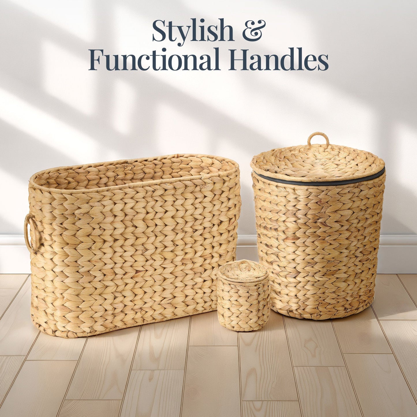 6-Piece Water Hyacinth Bathroom Set