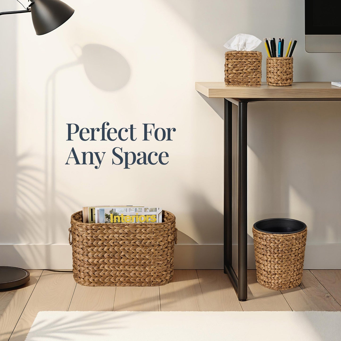 6-Piece Water Hyacinth Bathroom Set