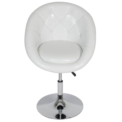 Adjustable Tufted Round Swivel Accent Chair