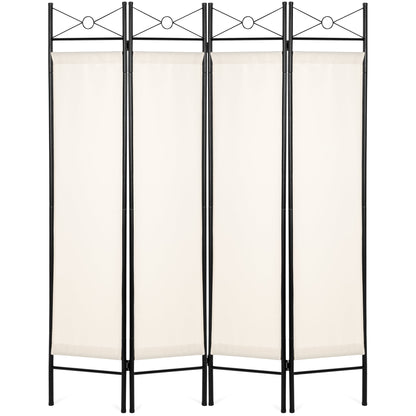 4-Panel Folding Privacy Screen Room Divider Decoration Accent, 6ft