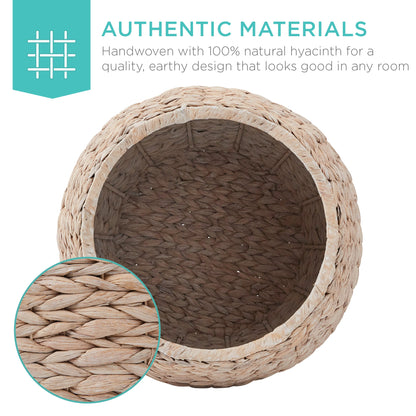 Multipurpose Hyacinth Storage Tote Basket