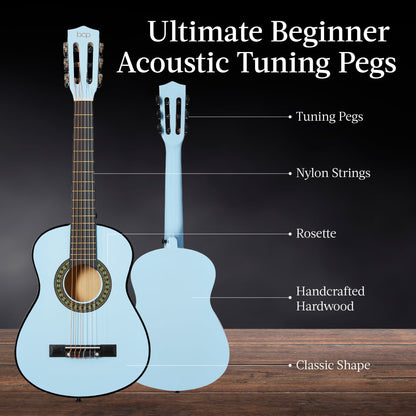 Kids Acoustic Guitar Beginner Starter Kit w/ Carrying Case - 30in