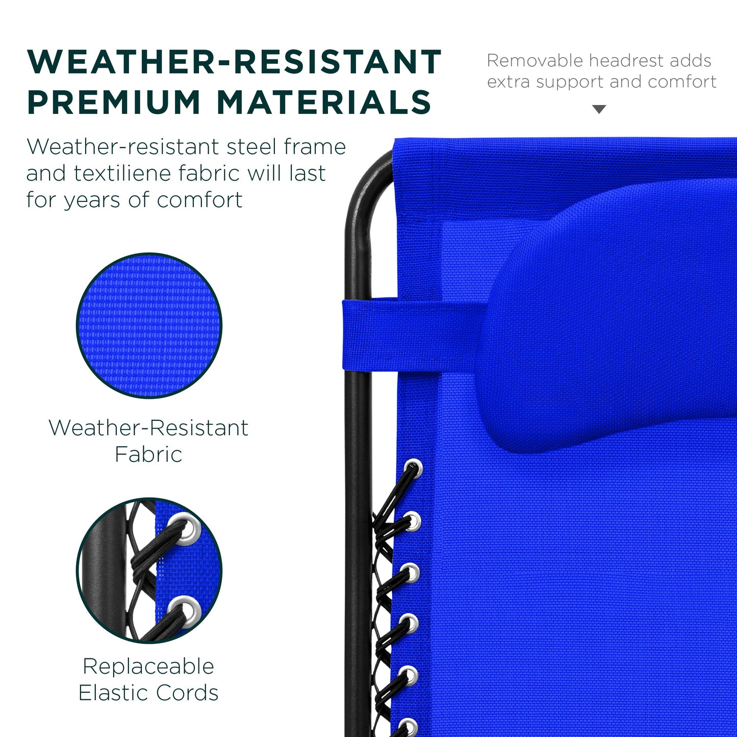 Oversized Reclining Zero Gravity Chair Lounger w/ Cup Holder, Pillow