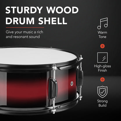 5-Piece Full Size Drum Set For Adults