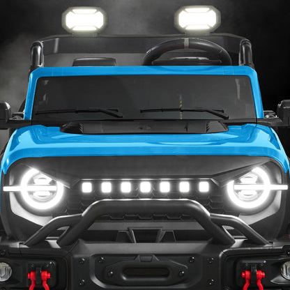 24V 2-Seater Electric Ride-On Car Truck w/ Parent Control, Bluetooth
