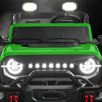 24V 2-Seater Electric Ride-On Car Truck w/ Parent Control, Bluetooth