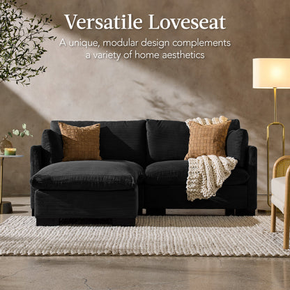 Modular Sectional Pillowtop Sofa w/ Ottoman & Storage  82in