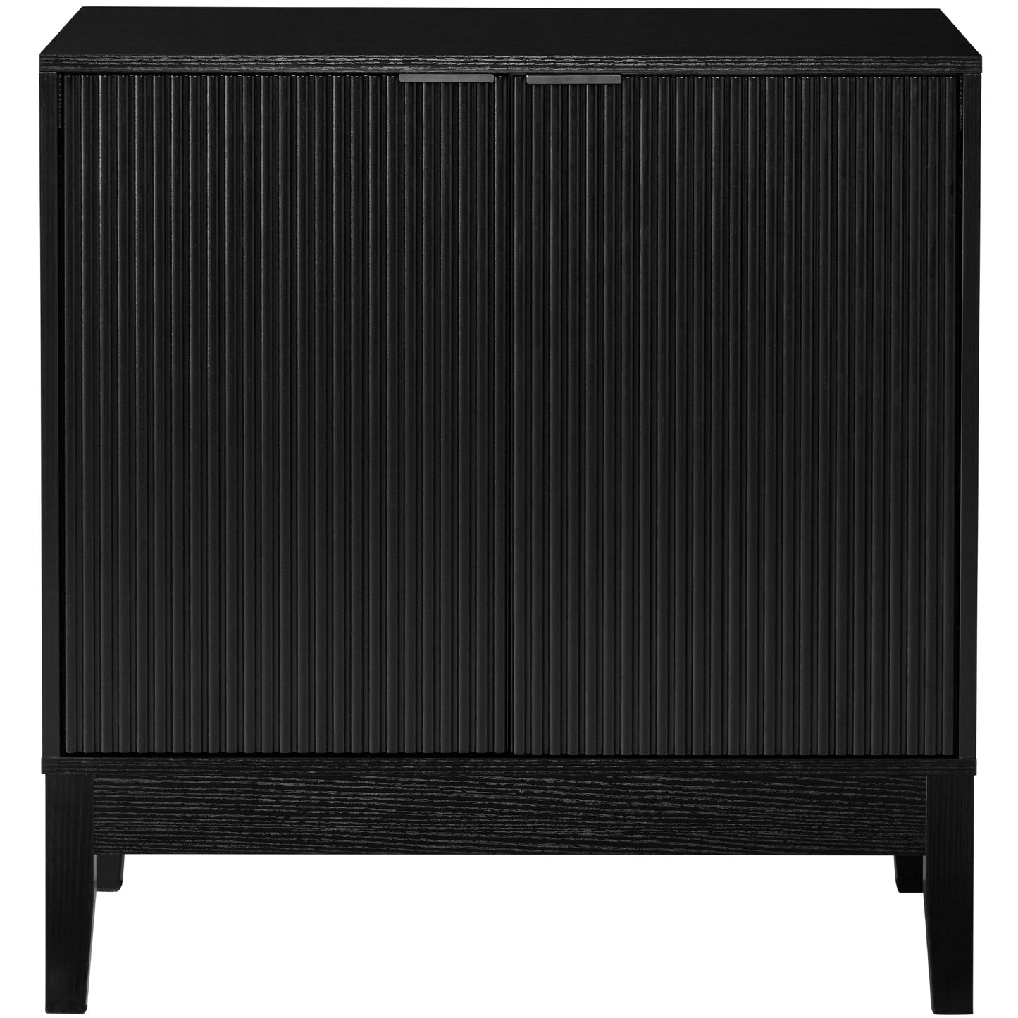 2-Door Reeded Storage Cabinet, Accent Furniture, Sideboard