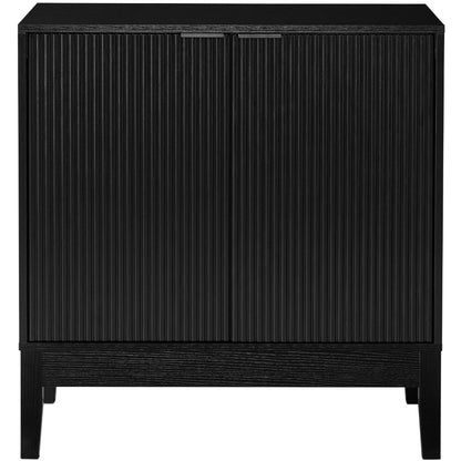 2-Door Reeded Storage Cabinet, Accent Furniture, Sideboard