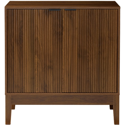2-Door Reeded Storage Cabinet, Accent Furniture, Sideboard