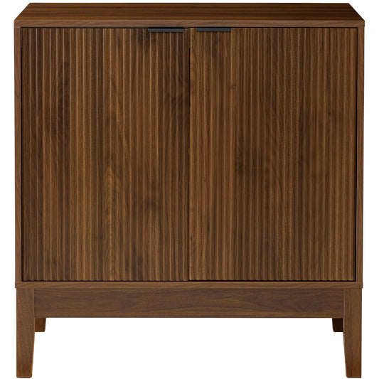 2-Door Reeded Storage Cabinet, Accent Furniture, Sideboard